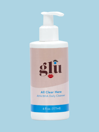 All Clear Here AHA/BHA Daily Cleanser - GLU Girls Like You